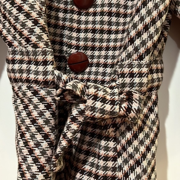 Guess Houndstooth Jacket with Belt - Picture 4 of 10